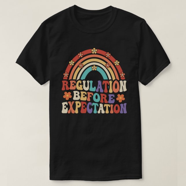 Camiseta Regulación antes de la expectativa Neurodiversidad (Diseño del anverso)