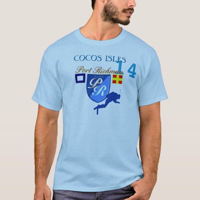 Camiseta Regulador de inmersión de las islas de los Cocos (Anverso)