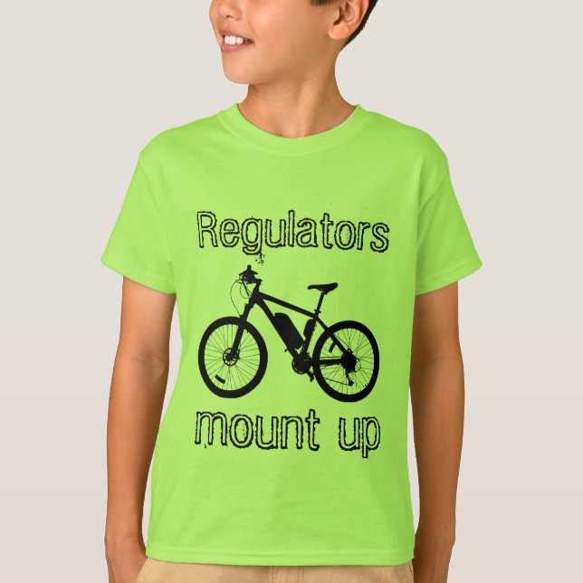 Camiseta Reguladores de bicicletas aumentan la letra/cita d (Anverso)