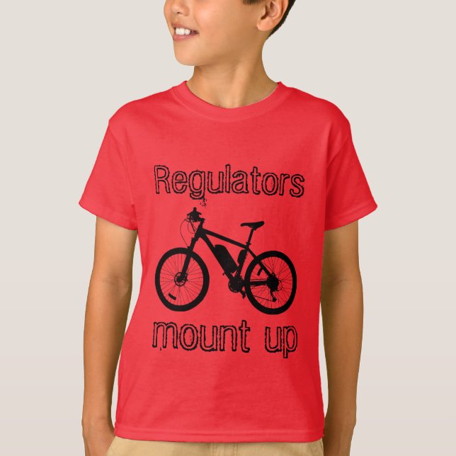 Camiseta Reguladores de bicicletas aumentan la letra/cita d (Anverso)