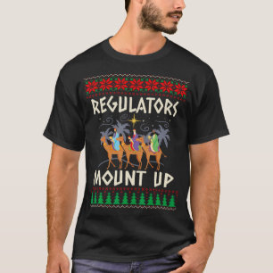 Camiseta Reguladores retro montan camellos Navidades feos X