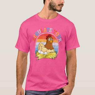 Camiseta Regular el pollo con derechos feministas