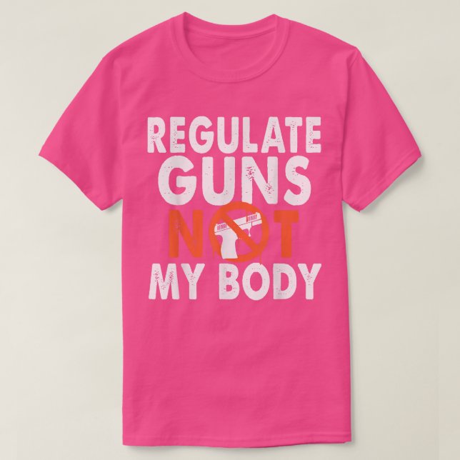 Camiseta Regular las armas no mi cuerpo (Diseño del anverso)