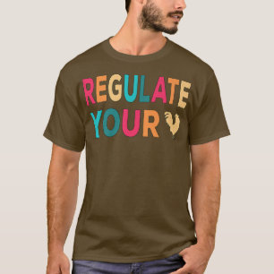 Camiseta Regular tu atardecer retro de gallo de pollo 