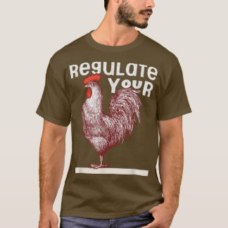 Camiseta Regular Tu Rooster Red Pro Elección Mi Cuerpo Mi C