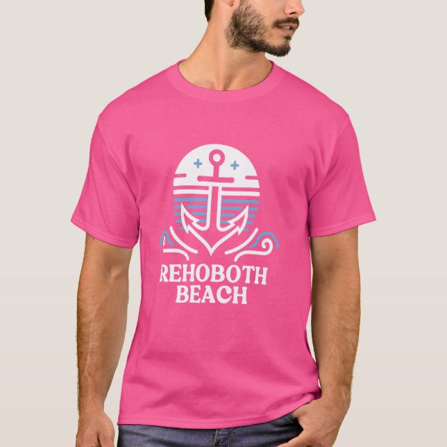 Camiseta Rehoboth Beach Delaware Anchor, Rehoboth Beach (Anverso)