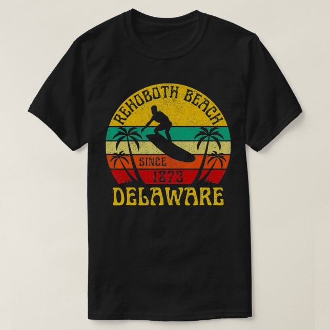 Camiseta Rehoboth Beach Delaware Vacaciones De Verano De Su (Diseño del anverso)