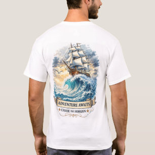 Camiseta Rehusarse a hundirse Ancla Gráfico Náutico Básico