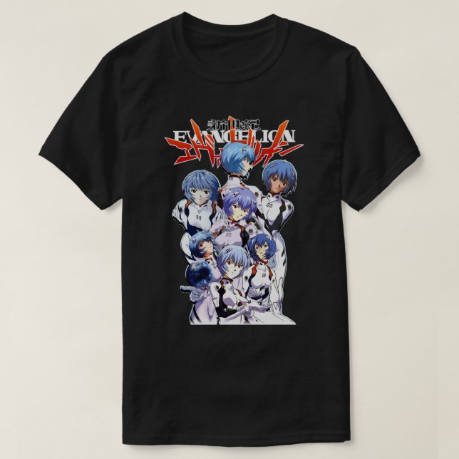 Camiseta Rei Ayanami Evangelion Classic      (Diseño del anverso)