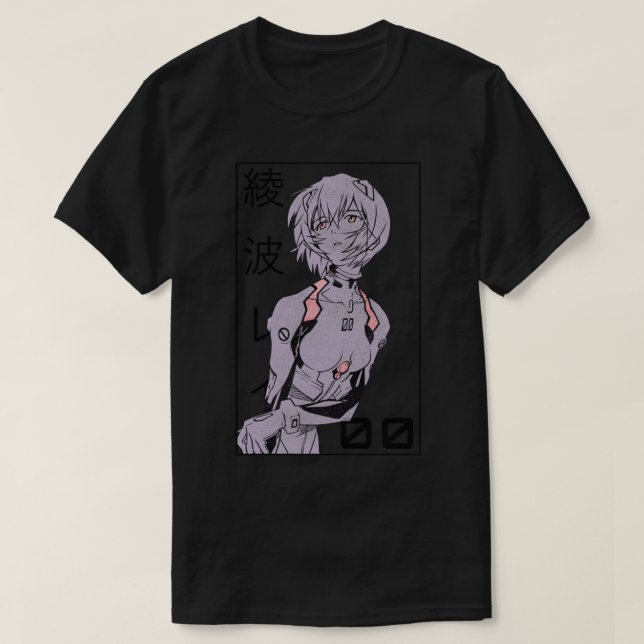Camiseta Rei Ayanami Evangelion Manga v2 (Diseño del anverso)