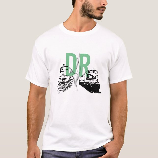 Camiseta Reichsbahn alemán DDR diseño (Anverso)