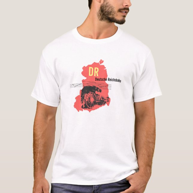 Camiseta Reichsbahn DDR diseño (Anverso)