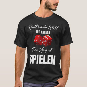 Camiseta Reicht Mir Die Dice Ihr Jester Juego Por La Noche