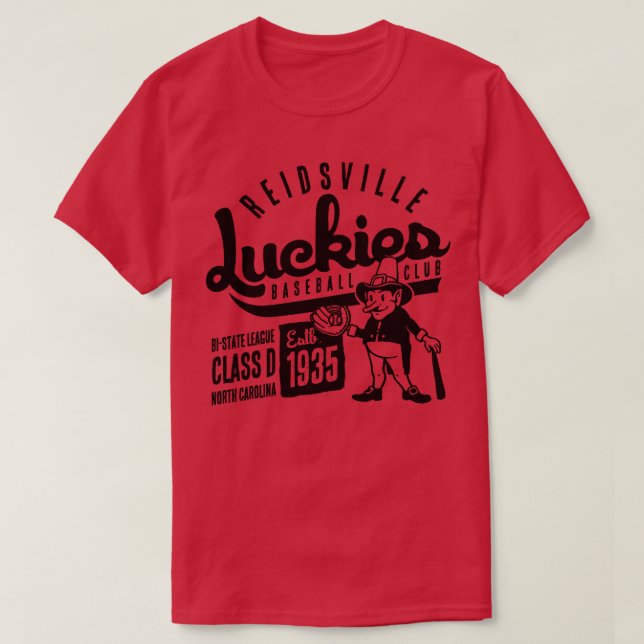 Camiseta Reidsville Luckies Béisbol (Diseño del anverso)