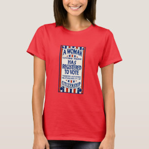 Camiseta Reimpresión del apoyo a los derechos de voto de la