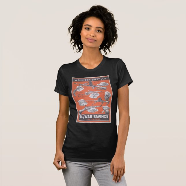 Camiseta Reimpresión del poster británico en tiempos de gue (Anverso completo)