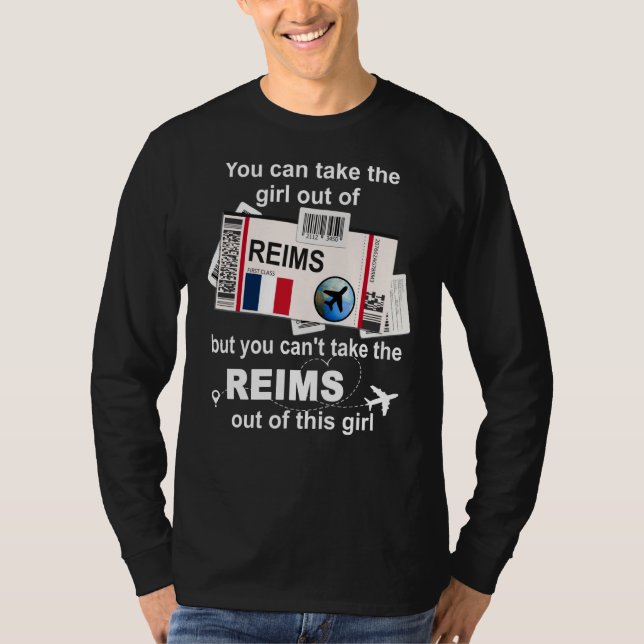 Camiseta Reims Boarding Pass Reims Girl Reims (Anverso)