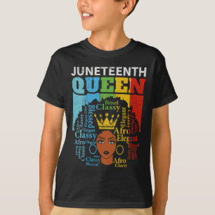 Camiseta Reina 1865 afroacéntrica afro negro del 18 de juni