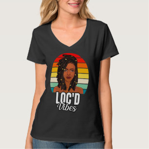 Camiseta Reina abeja Chica negra magia Melanin mujeres Afro