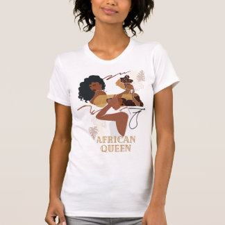 Camiseta reina africana
