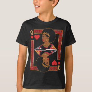 Camiseta reina africana carta melanina orgullo negro blm
