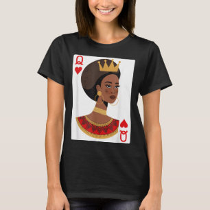 Camiseta reina africana carta melanina orgullo negro blm