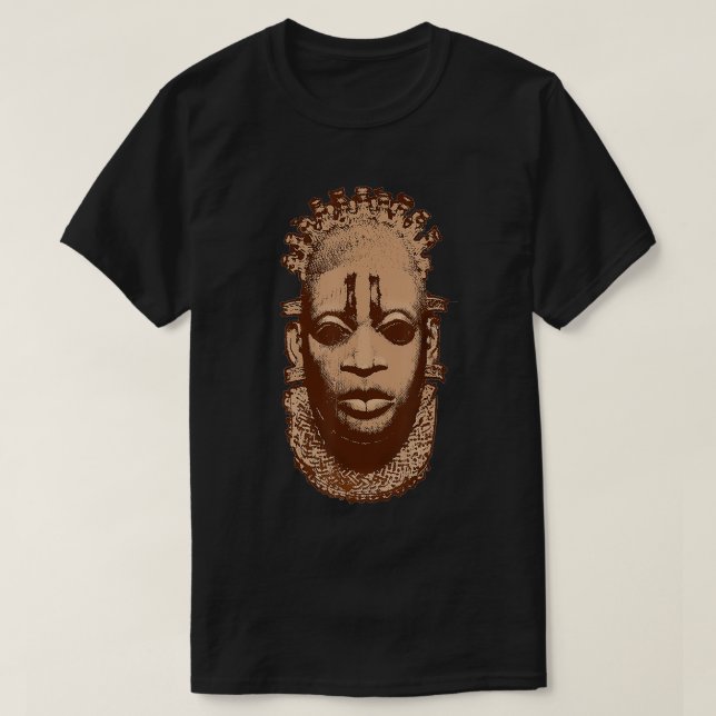 Camiseta Reina africana de la máscara de Benín, Nigeria Idi (Diseño del anverso)