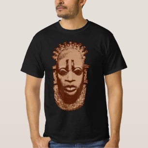Camiseta Reina africana de la máscara de Benín, Nigeria Idi