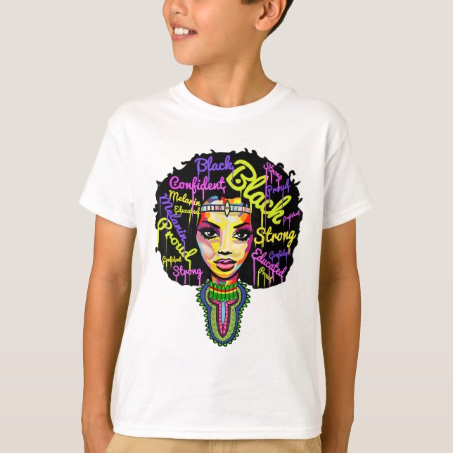 Camiseta Reina africana fuerte para las mujeres - Orgulloso (Anverso)