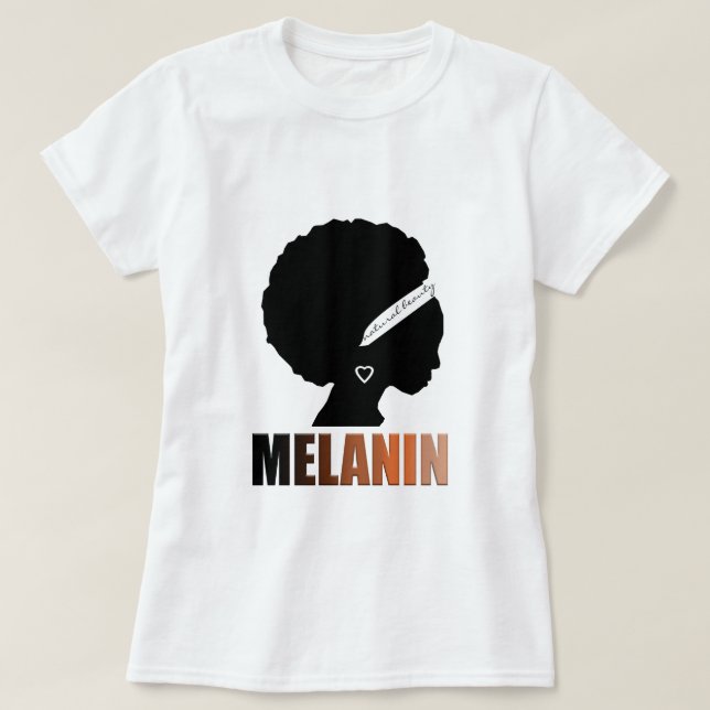 Camiseta Reina africana Melanin (Diseño del anverso)