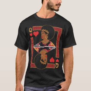 Camiseta reina africana tarjeta melanina orgullo negro blm