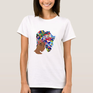 Camiseta Reina afro caribeña