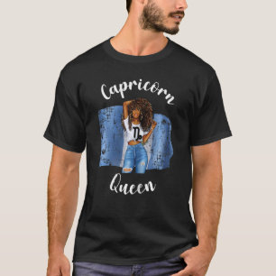 Camiseta Reina afro de capricornio de Guatemala Zodiac
