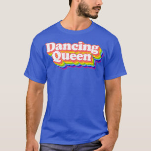 Camiseta Reina bailarina de arcoiris disco de los años 70