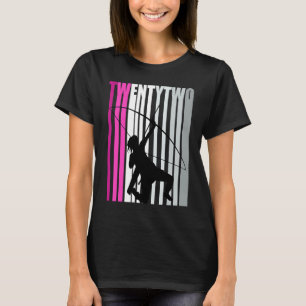 Camiseta Reina Bow Arro de cumpleaños 22 mujeres con arquer