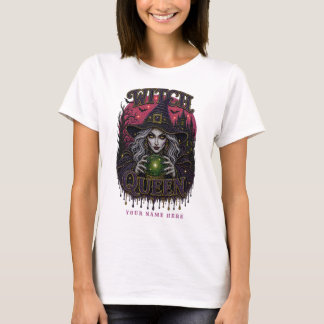 Camiseta Reina Bruja con Bola de Cristal Mysticle Rhineston