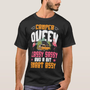 Camiseta Reina Campista Clásica Sassy Inteligente Divertida