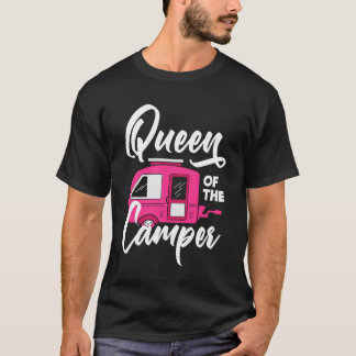Camiseta Reina Campista Mujeres Chicas Camping divertido