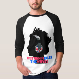 CAMISETA REINA CON CELÉFONOS: BRITANIA REGLA LAS ONDAS