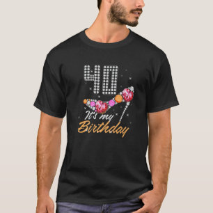 Camiseta Reina De 40 Años En Mi Feliz Cumpleaños Nacido En