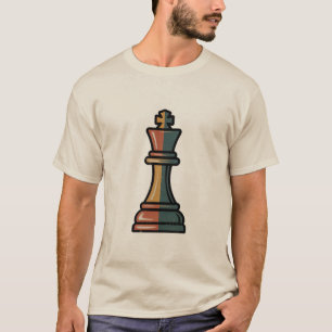 Camiseta Reina de ajedrez vintage de moda Piezas Amante del