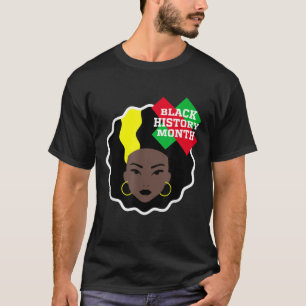 Camiseta Reina de belleza afroamericana chicas historia neg