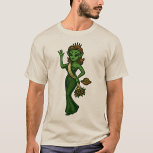Camiseta Reina de belleza marciana   Alien Pin-Up C Retro S