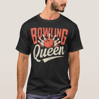 Camiseta Reina de Bolos Lindo para Mujeres