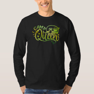 Camiseta Reina De Campamento Del Camper Por La Dama En Ti