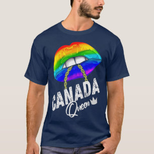 Camiseta Reina de Canadá LGBTQ levanta la cadena de derecho