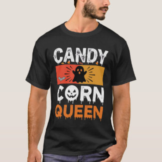 Camiseta Reina de Caramelo de Calabaza Diseño SVG de Hallow