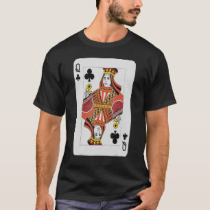 Camiseta Reina de clubes Pro Poker Luck Player Costum