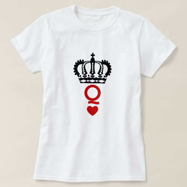 Camiseta Reina de corazones (Diseño del anverso)