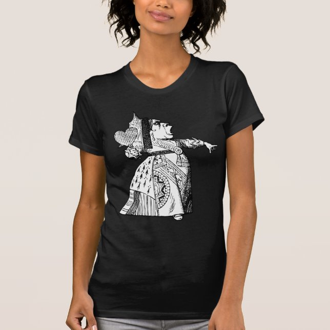 Camiseta ¡Reina de corazones - apagado con su cabeza! (Anverso)